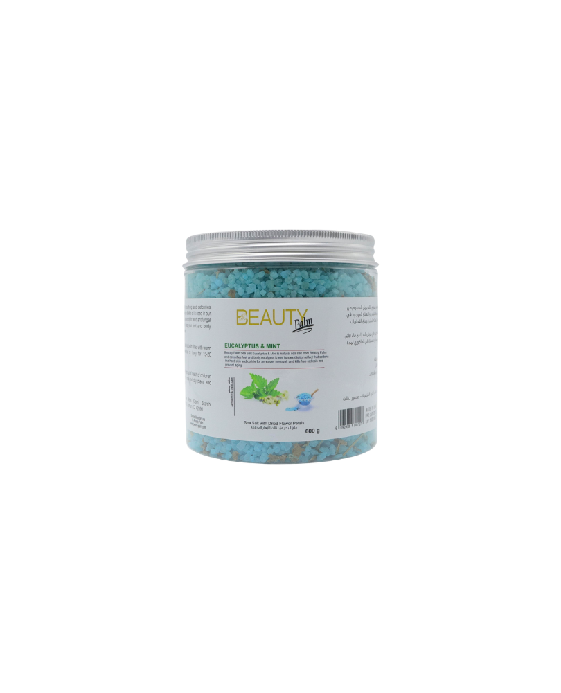 Beauty Palm Sea Salt with Dried Petals | Purifies & Detoxifies Body