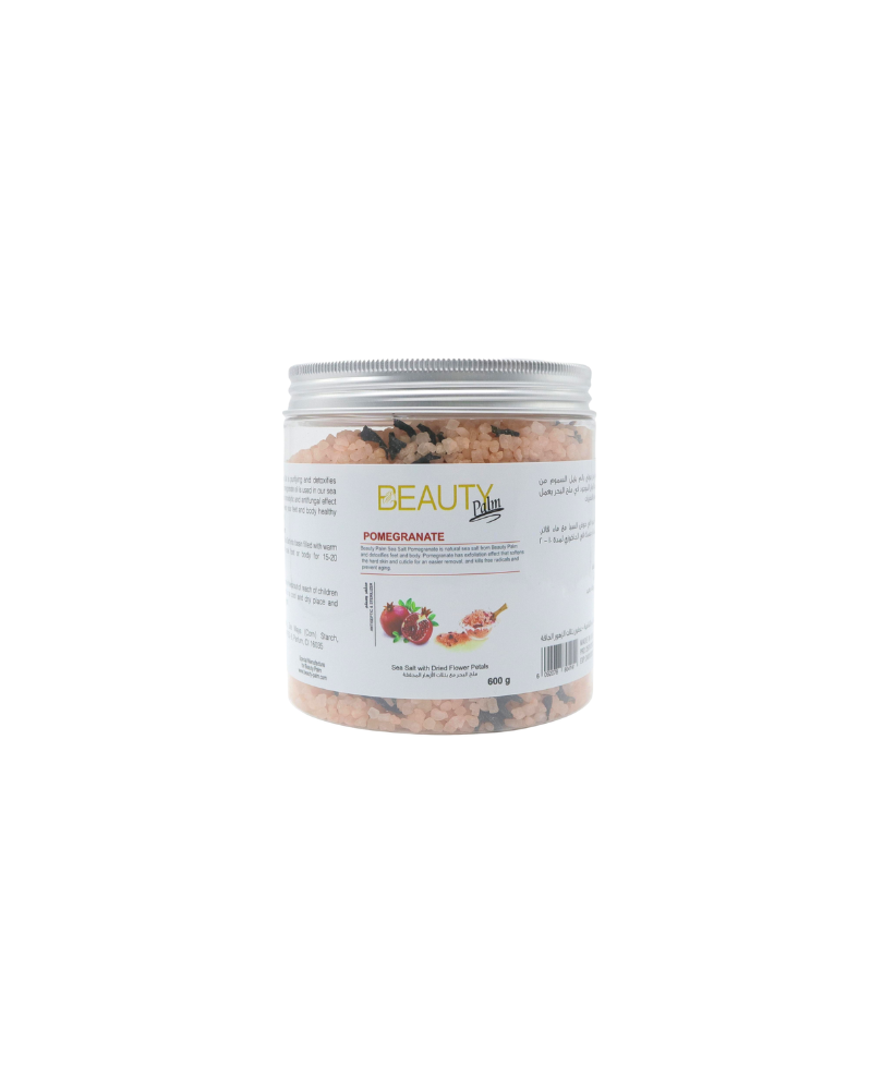 Beauty Palm Sea Salt with Dried Petals | Purifies & Detoxifies Body