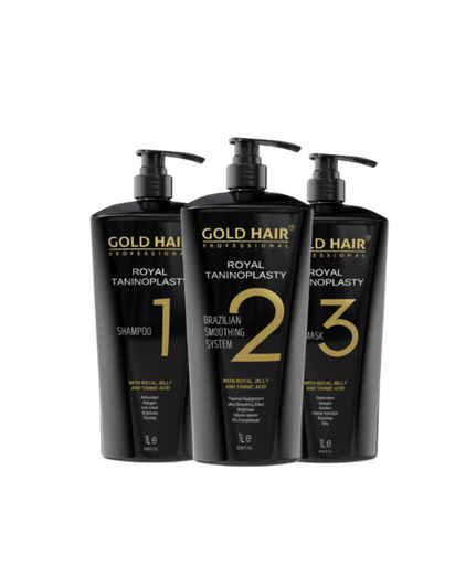 Gold Hair Brazilian Smoothing Treatment Step 123