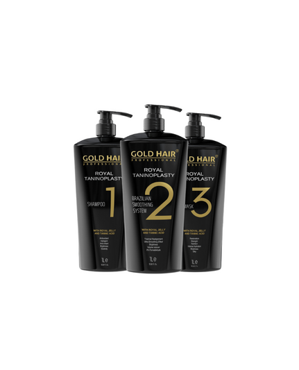 Gold Hair Brazilian Smoothing Treatment Step 123