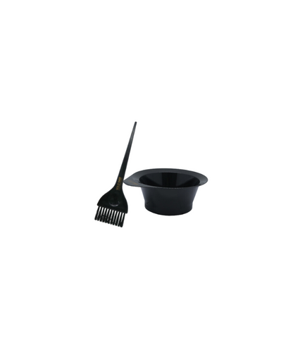 Gold Hair Colouring Bowl & Brush