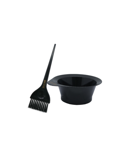 Gold Hair Colouring Bowl & Brush